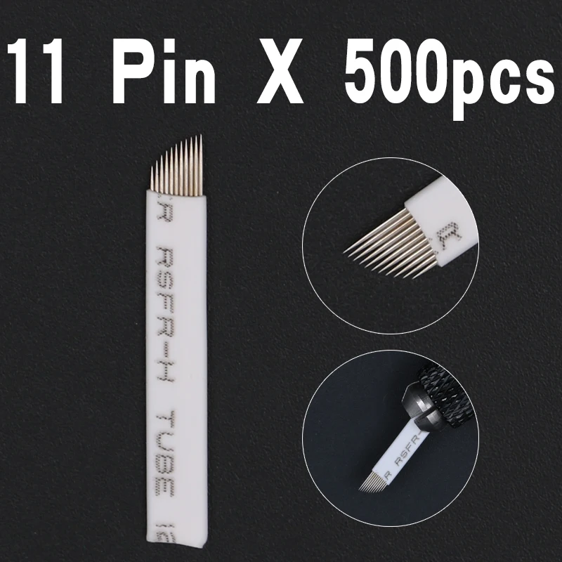 500pcs/lot 11 Pin Microblading Needles Permanent Makeup Manual Tattoo Eyebrow Blade Bevel For Eyebrow Tattoo Pens
500pcs/lot 11 Pin Microblading Needles Permanent Makeup Manual Tattoo Eyebrow Blade Bevel For Eyebrow Tattoo Pens