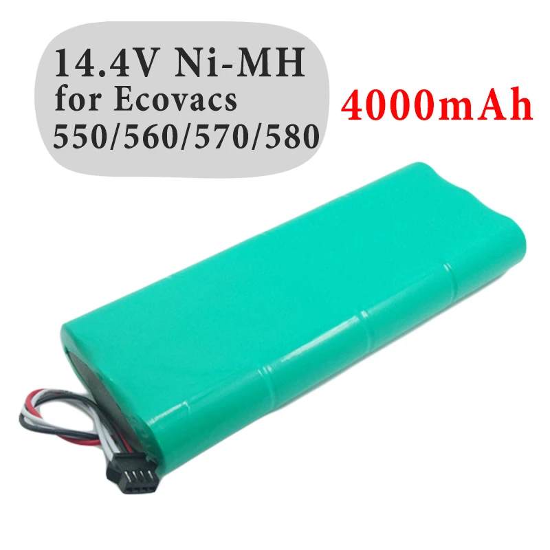 Сменный аккумулятор 14,4 В 4000 мА · ч для пылесоса Ecovacs Deebot D58/D56/D54 Deepoo 540/550/560/570/580
Сменный аккумулятор 14,4 В 4000 мА · ч для пылесоса Ecovacs Deebot D58/D56/D54 Deepoo 540/550/560/570/580