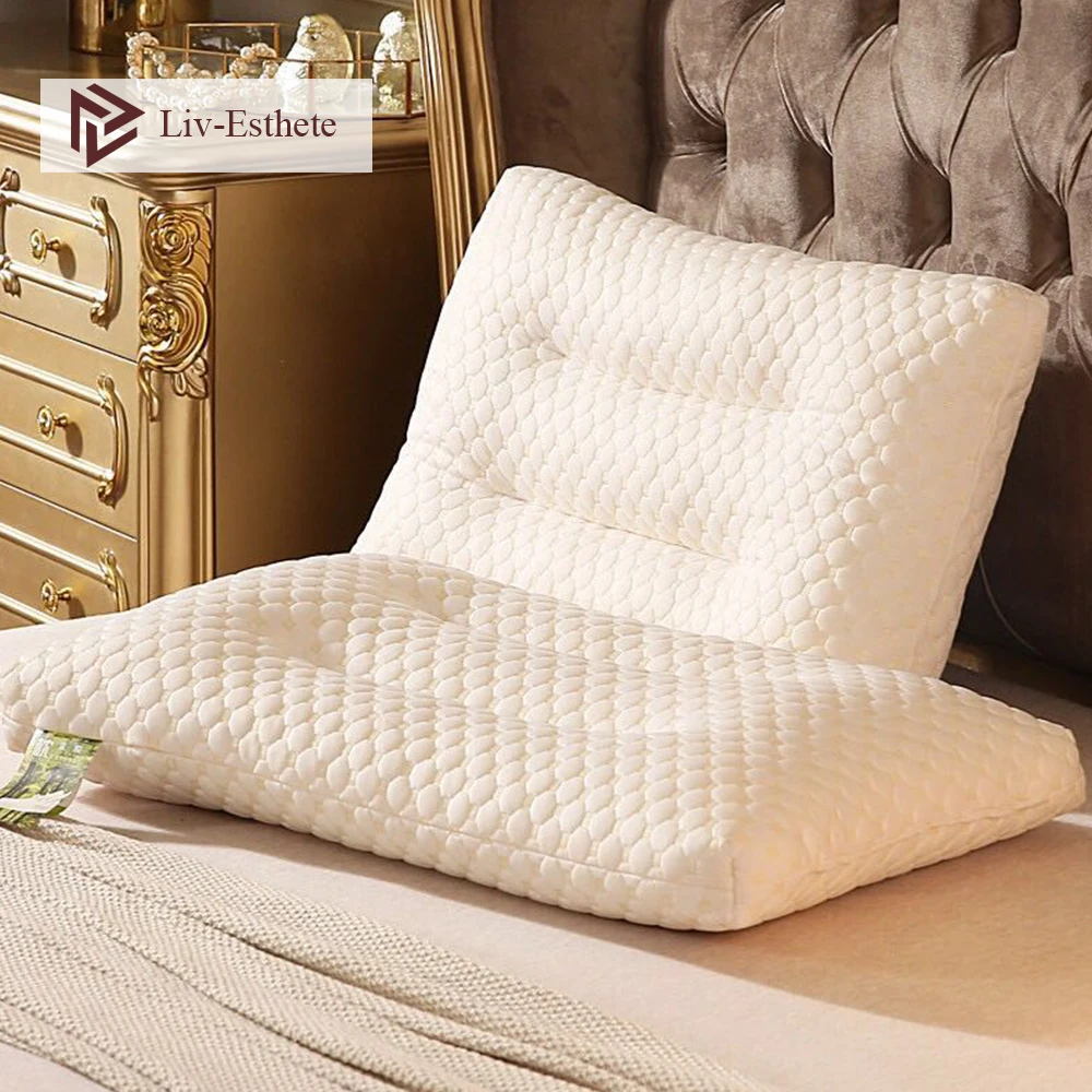 Liv-Esthete Wholesale Hot Sale 100% Natural Latex Health Pillow Neck Protect Vertebrae Sleep Soft Pillow For Side Sleeper 1PCS
Liv-Esthete Wholesale Hot Sale 100% Natural Latex Health Pillow Neck Protect Vertebrae Sleep Soft Pillow For Side Sleeper 1PCS
