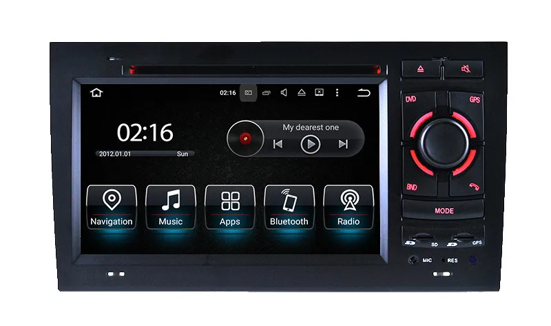 Автомобильный dvd плеер на Android 8 0 для Audi A4 2002 2008 с gps навигацией радио BT USB SD AUX видео