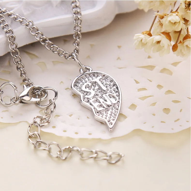 New New Style Fashion Broken Heart 2 Parts BEST FRIEND silver plate pendant necklace jewelry for best friend X-587
New New Style Fashion Broken Heart 2 Parts BEST FRIEND silver plate pendant necklace jewelry for best friend X-587