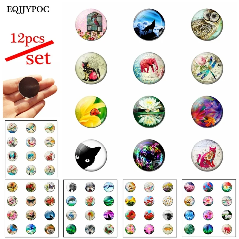 12pcs Animal and Fllower 25MM Fridge Magnet Glass Note Holder Decoration Refrigerator Magnetic Sticker Home Decor Cute Kids Gift
12pcs Animal and Fllower 25MM Fridge Magnet Glass Note Holder Decoration Refrigerator Magnetic Sticker Home Decor Cute Kids Gift