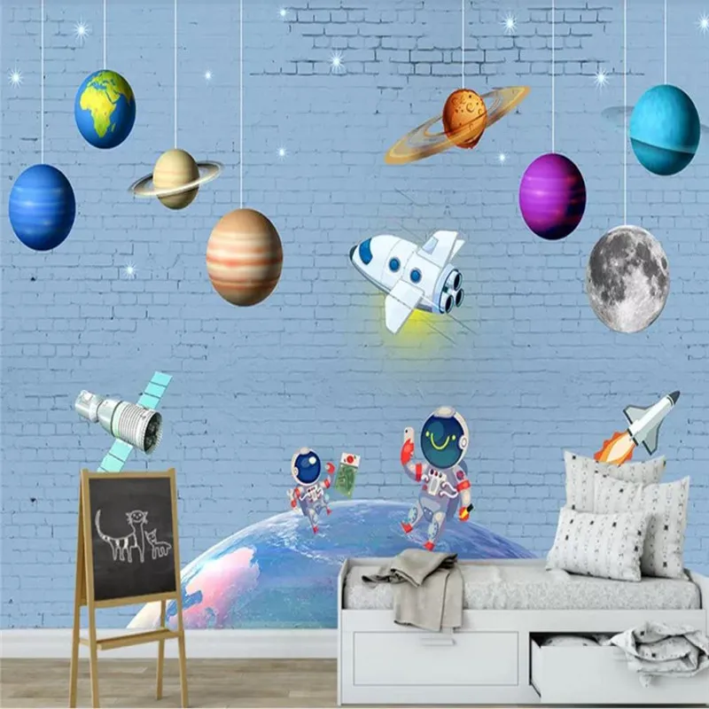 Custom wallpaper fashion planet children's room background wall decoration waterproof material
Custom wallpaper fashion planet children's room background wall decoration waterproof material