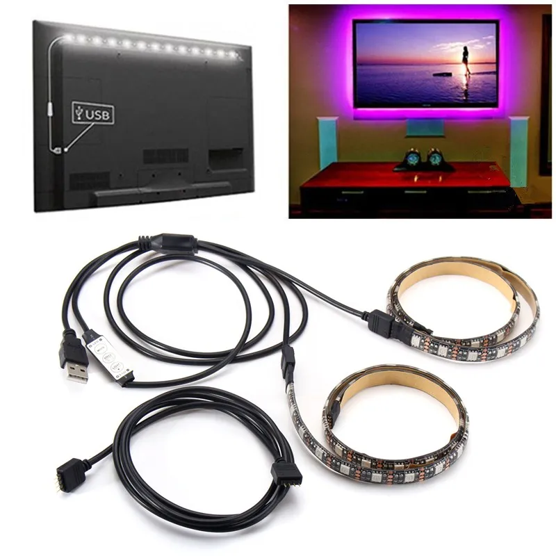 2PCS RGB USB 50cm 5V LED Strip 5050 Dustproof Waterproof Tape Light Bar TV Background Party Lighting Kit DIY Decorative Lamp
2PCS RGB USB 50cm 5V LED Strip 5050 Dustproof Waterproof Tape Light Bar TV Background Party Lighting Kit DIY Decorative Lamp