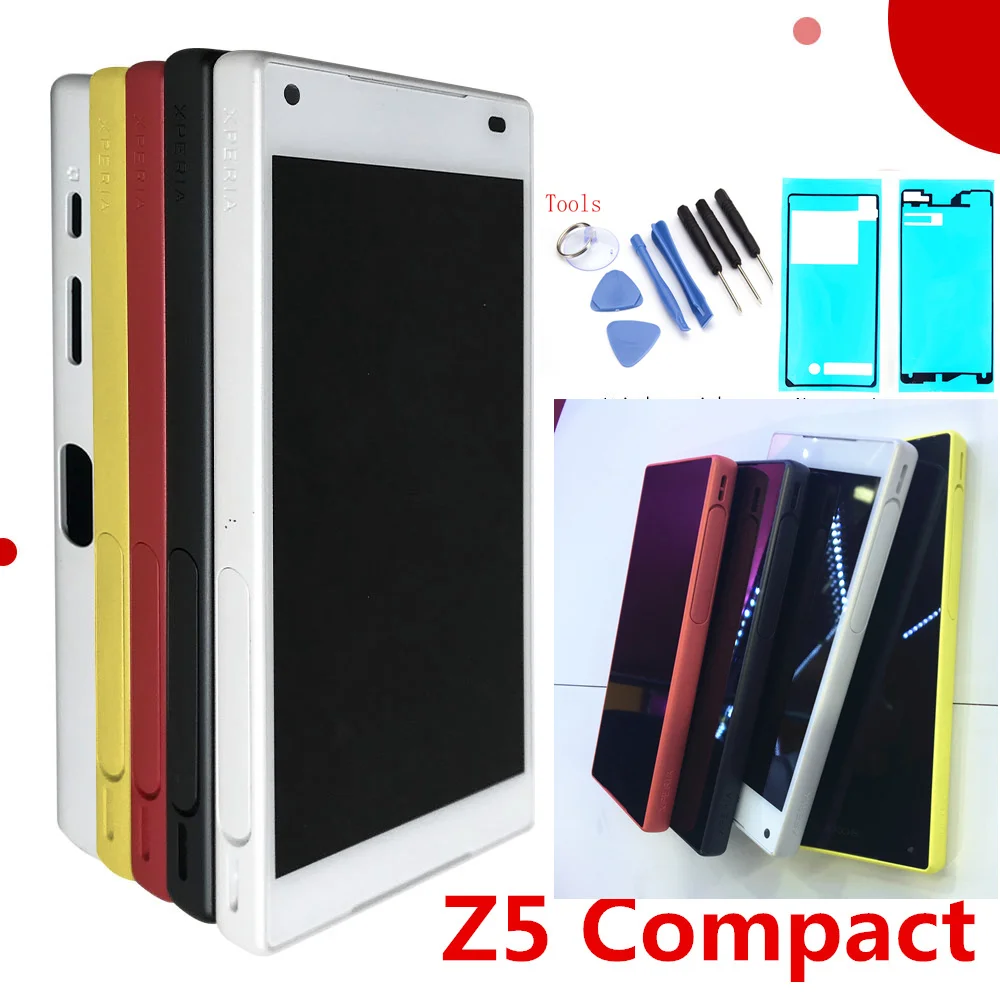 Оригинальный ЖК-дисплей 4,6 дюйма для SONY Xperia Z5, Компактный ЖК-дисплей, сенсорный экран с рамкой для SONY XPERIA Z5 Compact LCD Z5 mini E5823 E5803
Оригинальный ЖК-дисплей 4,6 дюйма для SONY Xperia Z5, Компактный ЖК-дисплей, сенсорный экран с рамкой для SONY XPERIA Z5 Compact LCD Z5 mini E5823 E5803