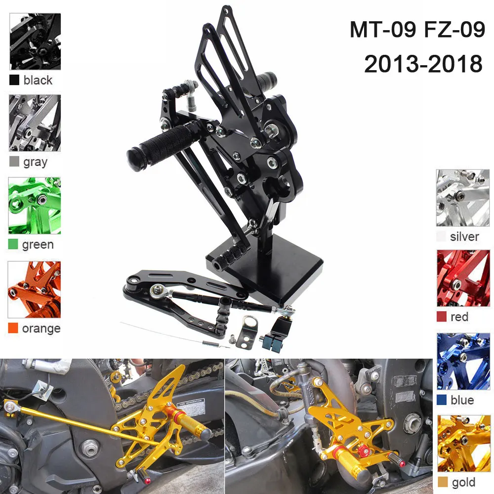 Алюминиевые Регулируемые задние колышки с ЧПУ для Yamaha FZ MT 09 MT-09 2013 2014 2015 2016 2017 2018
Алюминиевые Регулируемые задние колышки с ЧПУ для Yamaha FZ MT 09 MT-09 2013 2014 2015 2016 2017 2018