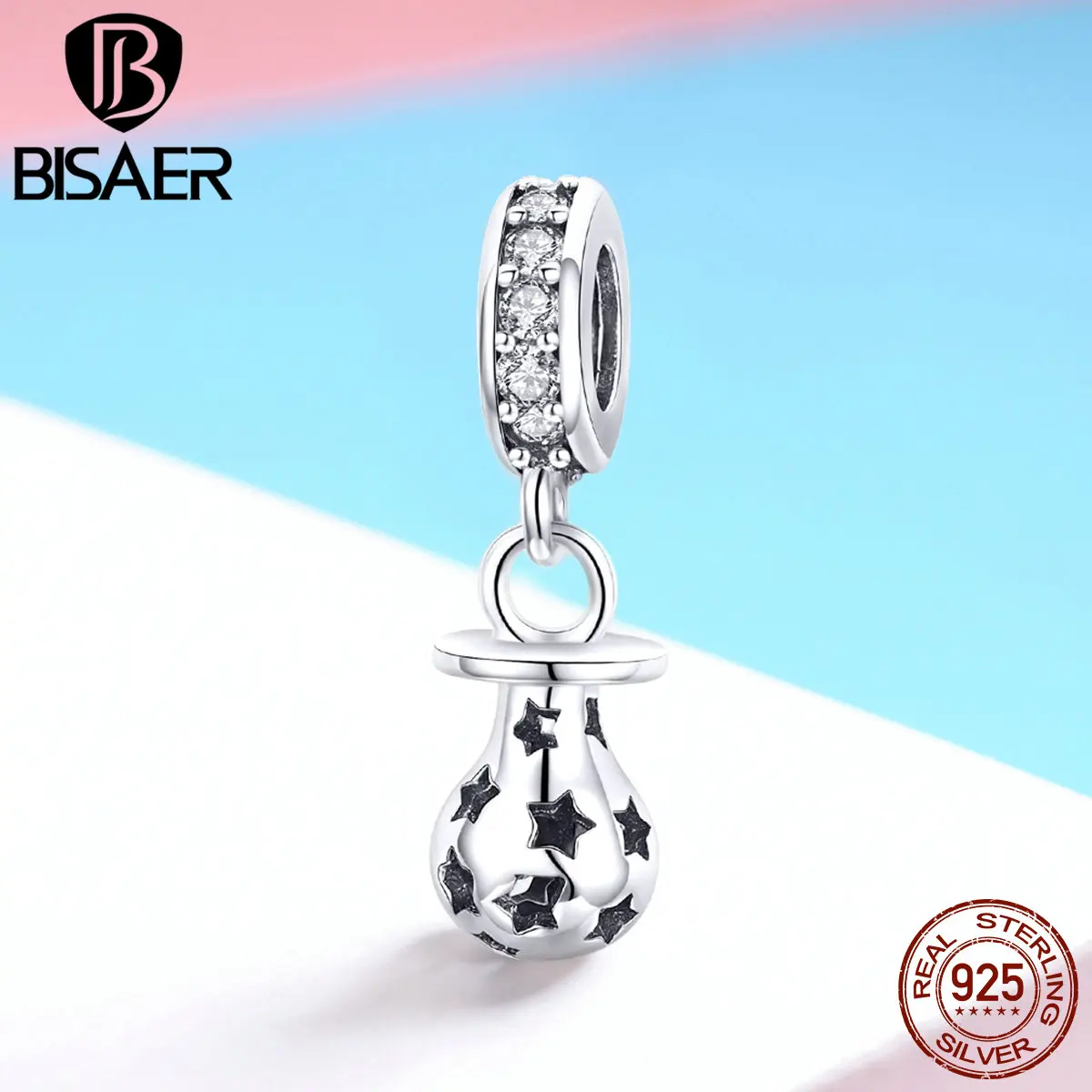 BISAER 925 Sterling Silver Charms Baby Pacifier Love Nipple Beads fit Child Bracelets DIY Silver 925 Jewelry Making Gift ECC891
BISAER 925 Sterling Silver Charms Baby Pacifier Love Nipple Beads fit Child Bracelets DIY Silver 925 Jewelry Making Gift ECC891