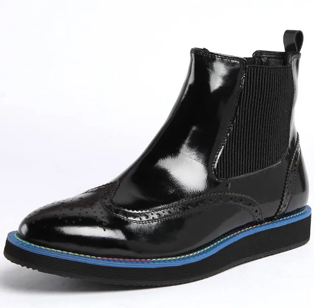 New Style Men Round Toes Genuine Leather Thick Bottom Elastic Slip On Ankle Boots Men Classical Carved Martin Boots Size 38-44
New Style Men Round Toes Genuine Leather Thick Bottom Elastic Slip On Ankle Boots Men Classical Carved Martin Boots Size 38-44