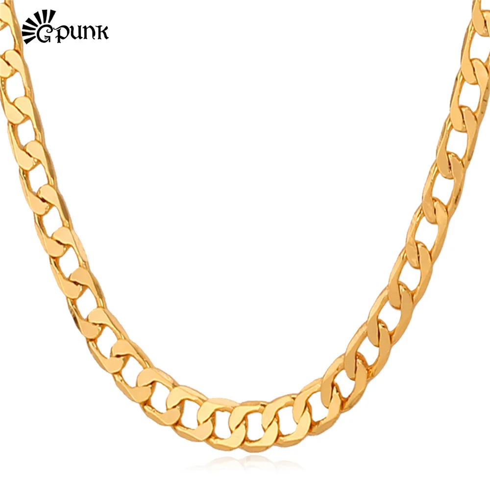 Men Chain Necklace Punk Stainless Steel yellow Gold color / color Chain Necklace For Men Link Chain Hip Hop Style N744G
Men Chain Necklace Punk Stainless Steel yellow Gold color / color Chain Necklace For Men Link Chain Hip Hop Style N744G