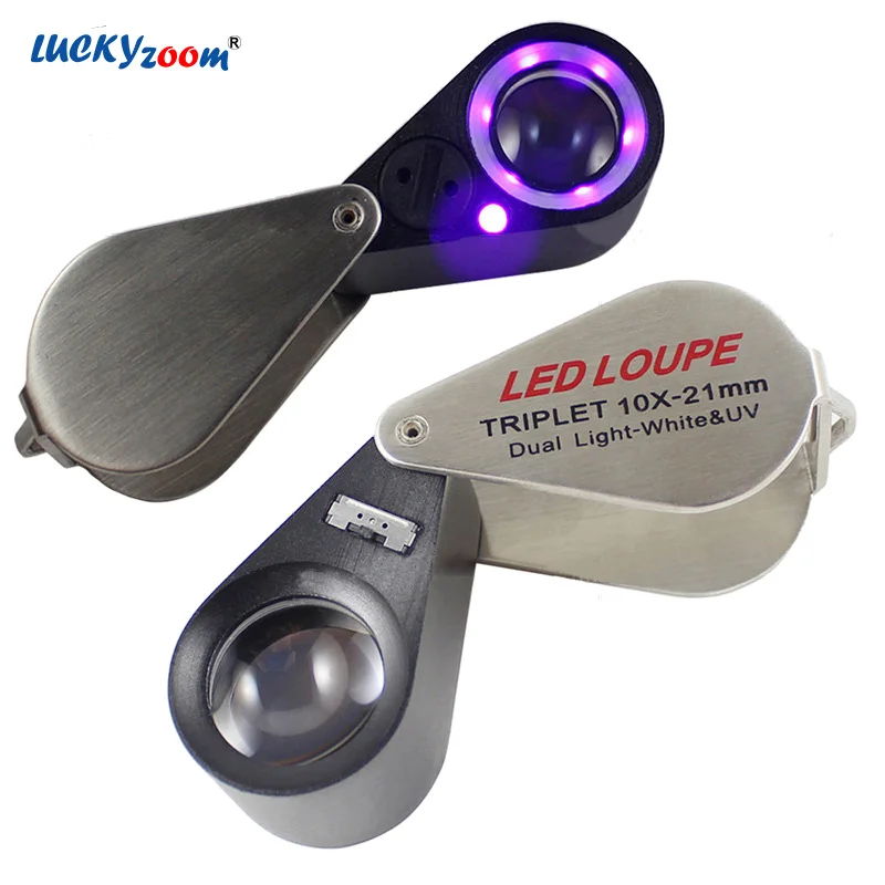 Foldable 6 LED 10X Illuminated Ring Light Magnifying Glass 7 UV Currency Money Detecting Magnifier Loupe Jewelry Lupa
Foldable 6 LED 10X Illuminated Ring Light Magnifying Glass 7 UV Currency Money Detecting Magnifier Loupe Jewelry Lupa