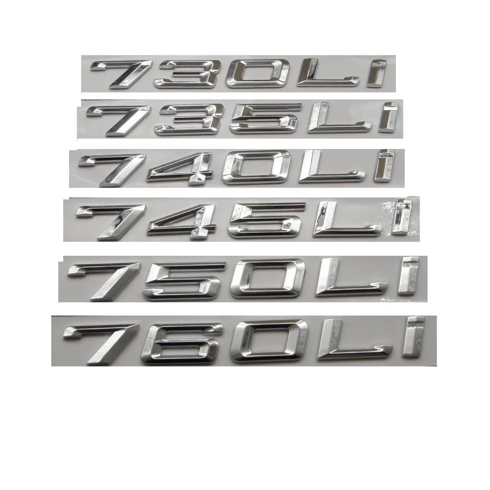 Chrome Shiny Silver Number Letters Car Trunk Badge Emblems for BMW 7 Series 745i 740i 750i 730Li 735Li 740Li 750Li 745Li 760Li
Chrome Shiny Silver Number Letters Car Trunk Badge Emblems for BMW 7 Series 745i 740i 750i 730Li 735Li 740Li 750Li 745Li 760Li
