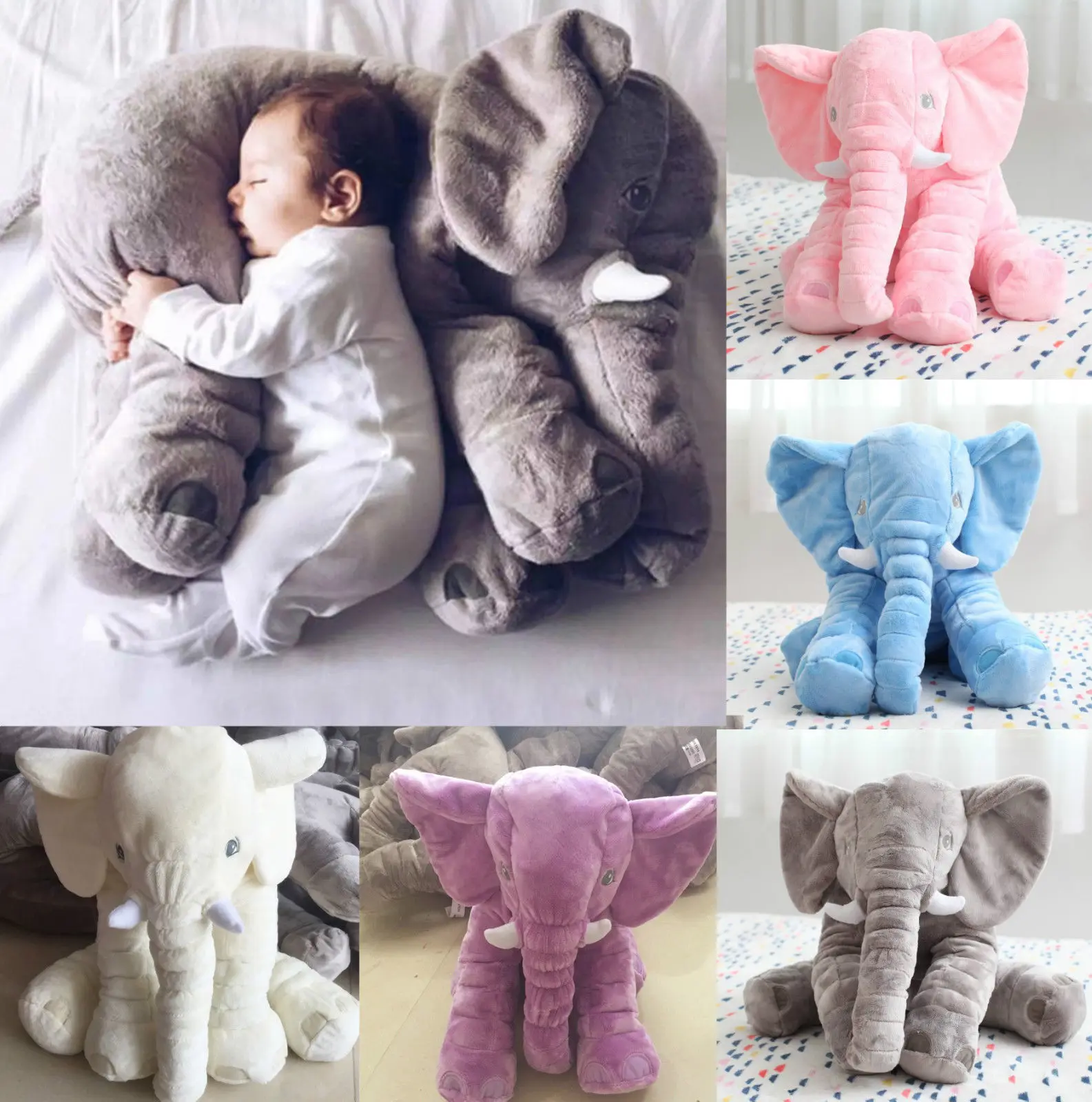 US StockCartoon Big Size Plush Elephant Toy Kids Sleeping Back Cushion Stuffed Pillow animal Doll Baby Doll Birthday Gift for ch
US StockCartoon Big Size Plush Elephant Toy Kids Sleeping Back Cushion Stuffed Pillow animal Doll Baby Doll Birthday Gift for ch
