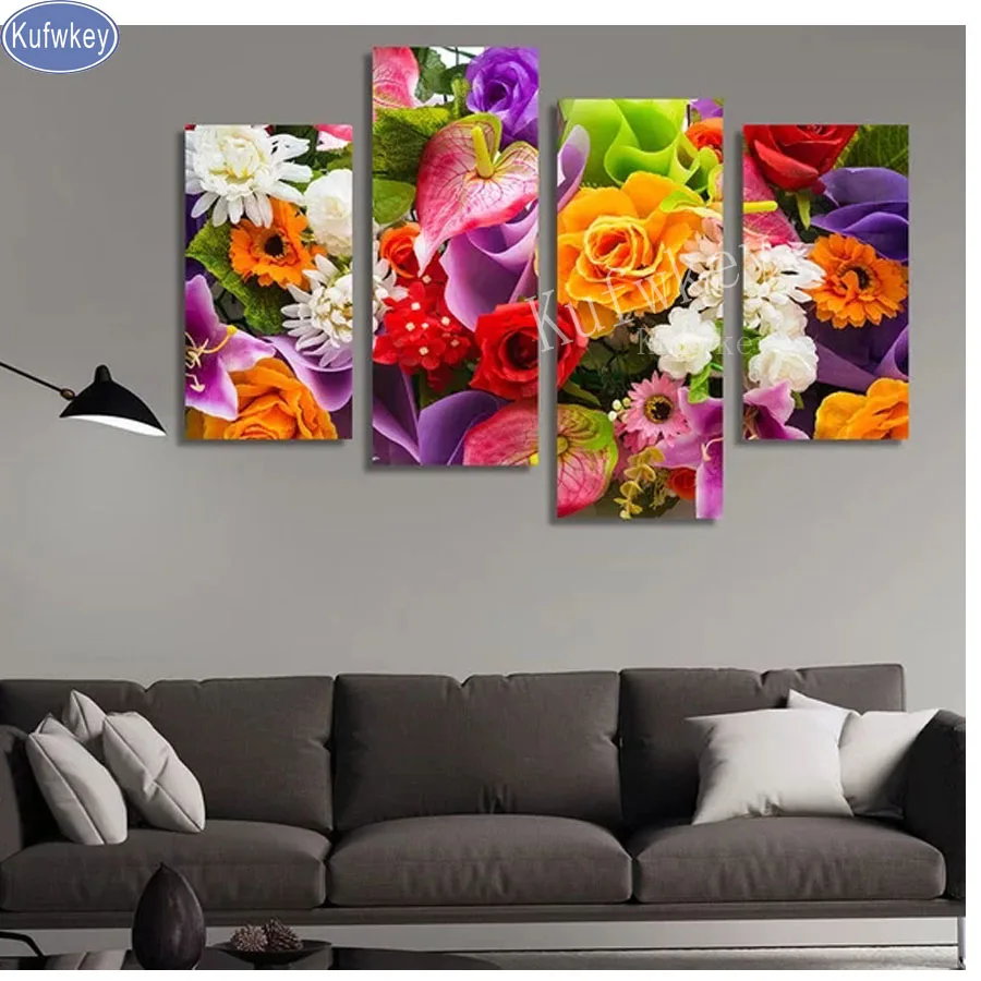 Full drill 5D diy Diamond Painting,Cross-Stitch,Embroidery,beaded,diamonds with picture Mosaic pattern,stickers,flower 4 pcs
Full drill 5D diy Diamond Painting,Cross-Stitch,Embroidery,beaded,diamonds with picture Mosaic pattern,stickers,flower 4 pcs