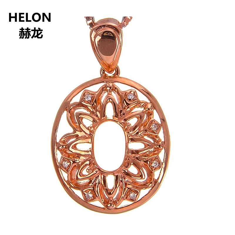Solid 14k Rose Gold Natural Diamonds 4x6mm Oval Cut Semi Mount Pendant Women Fine Jewelry Setting White Yellow Gold Optional
Solid 14k Rose Gold Natural Diamonds 4x6mm Oval Cut Semi Mount Pendant Women Fine Jewelry Setting White Yellow Gold Optional