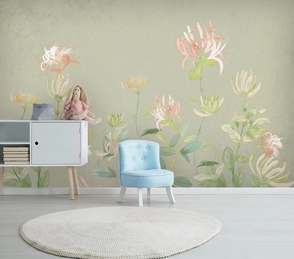 Decorative wallpaper Simple small fresh green plants watercolor style background wall
Decorative wallpaper Simple small fresh green plants watercolor style background wall