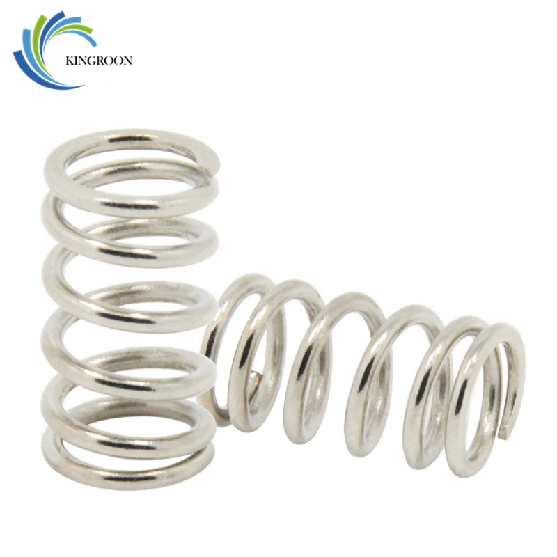 10pcs Stainless Steel Springs 3D Printer Parts 6.8mm Spring For UM2 Heatbed Heated Bed Adjusting Springs 1.2*9.2*15mm
10pcs Stainless Steel Springs 3D Printer Parts 6.8mm Spring For UM2 Heatbed Heated Bed Adjusting Springs 1.2*9.2*15mm