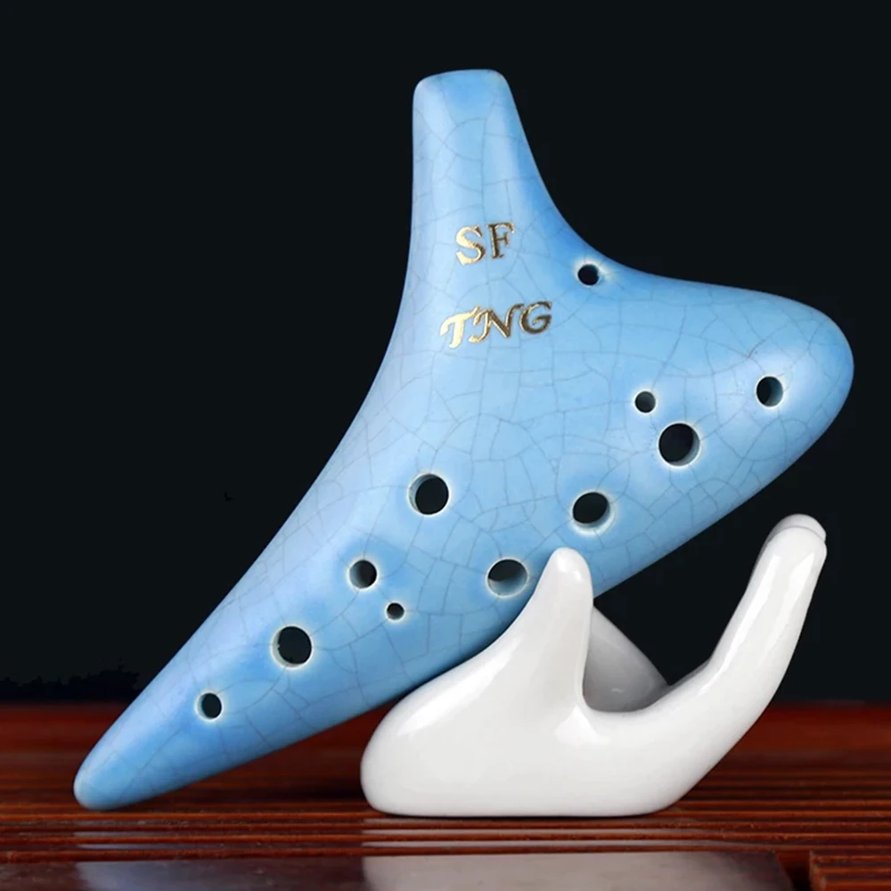 12 отверстий Ocarina Alto C Tone Key Soprano G Музыкальные инструменты профессиональные