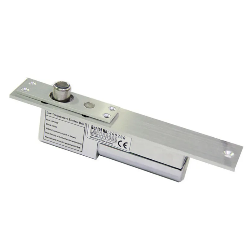 2016 Generic Low temperature Electric Bolt Lock Fail Safe NC Mode DC 12V For Access Control Wood Metal Door
2016 Generic Low temperature Electric Bolt Lock Fail Safe NC Mode DC 12V For Access Control Wood Metal Door