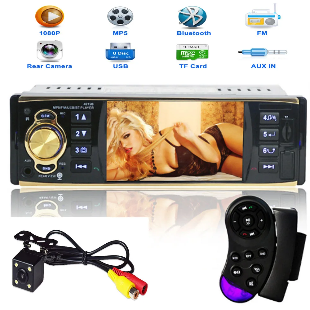 Hot Sale Car Radio Stereo Player Bluetooth Phone AUX MP3 FM/USB/1 Din/Remote Control 12V Car Audio Car Electronics with Camera
Hot Sale Car Radio Stereo Player Bluetooth Phone AUX MP3 FM/USB/1 Din/Remote Control 12V Car Audio Car Electronics with Camera
