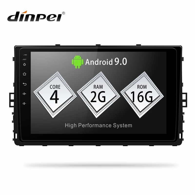 Dinpei Android 9 0 автомобильный Радио мультимедийный плеер для Wolkswagen Lavida Bora T ROC 2018 2019 gps