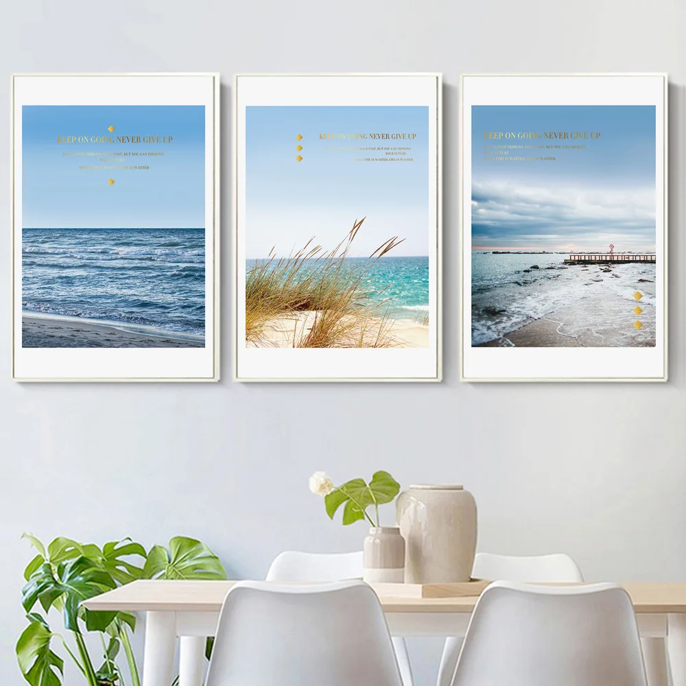 Nordic Landscape Sea Beach Quotes Scandinavian Wall Art Canvas Painting Posters and Prints Wall Pictures for Living Room Decor
Nordic Landscape Sea Beach Quotes Scandinavian Wall Art Canvas Painting Posters and Prints Wall Pictures for Living Room Decor