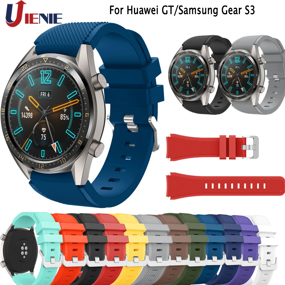 22mm Watchband Strap Bracelet for Samsung Gear S3 Frontier Classic Galaxy Watch 46mm for Huawei Watch GT 2 Smart Watch Band
22mm Watchband Strap Bracelet for Samsung Gear S3 Frontier Classic Galaxy Watch 46mm for Huawei Watch GT 2 Smart Watch Band
