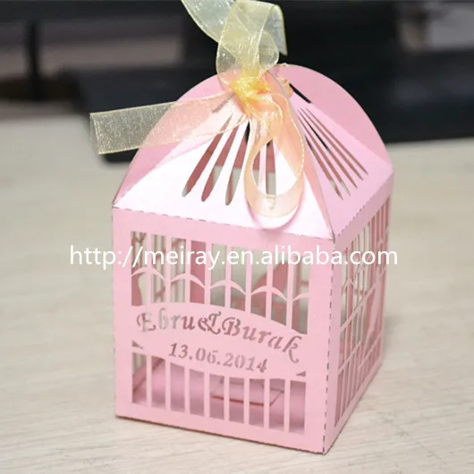 Hot sale elegant wedding decoration laser cut birdcage favor box pink fancy gift boxes wedding door gift box
Hot sale elegant wedding decoration laser cut birdcage favor box pink fancy gift boxes wedding door gift box