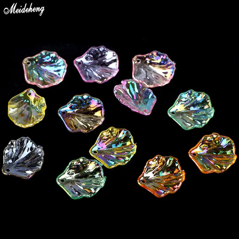 Acrylic transparent Leaf Flower Beads for DIY Jewelry Making blade hanging hole colourful hair hairpin Earring accessory
Acrylic transparent Leaf Flower Beads for DIY Jewelry Making blade hanging hole colourful hair hairpin Earring accessory