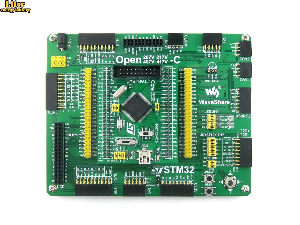 STM32 плата STM32F407VET6 STM32F407 ARM Cortex M4 макетная + PL2303 USB UART конвертер = стандарт Open407V