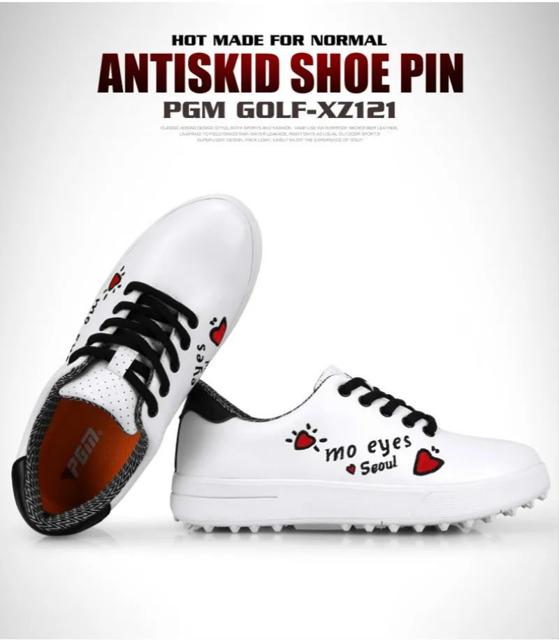 2019 PGM Golf Shoes Children's Sports Shoes Girls'Waterproof Shoes Graffiti Girl's Shoes XZ121