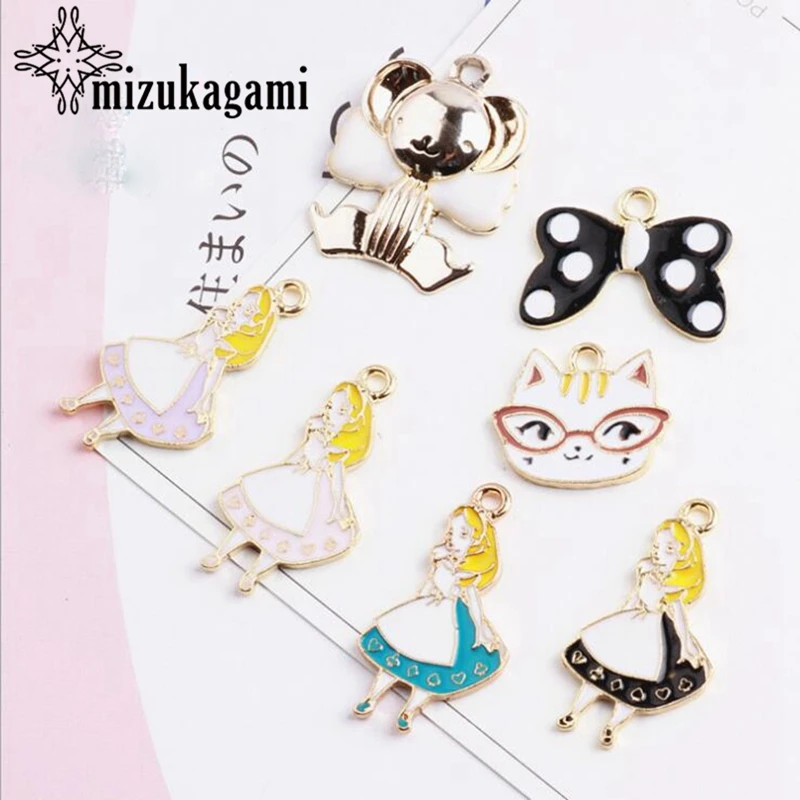 Zinc Alloy Enamel Charms Cartoon Princess Charms Pendant 10pcs/lot For DIY Necklace Jewelry Making Accessories
Zinc Alloy Enamel Charms Cartoon Princess Charms Pendant 10pcs/lot For DIY Necklace Jewelry Making Accessories