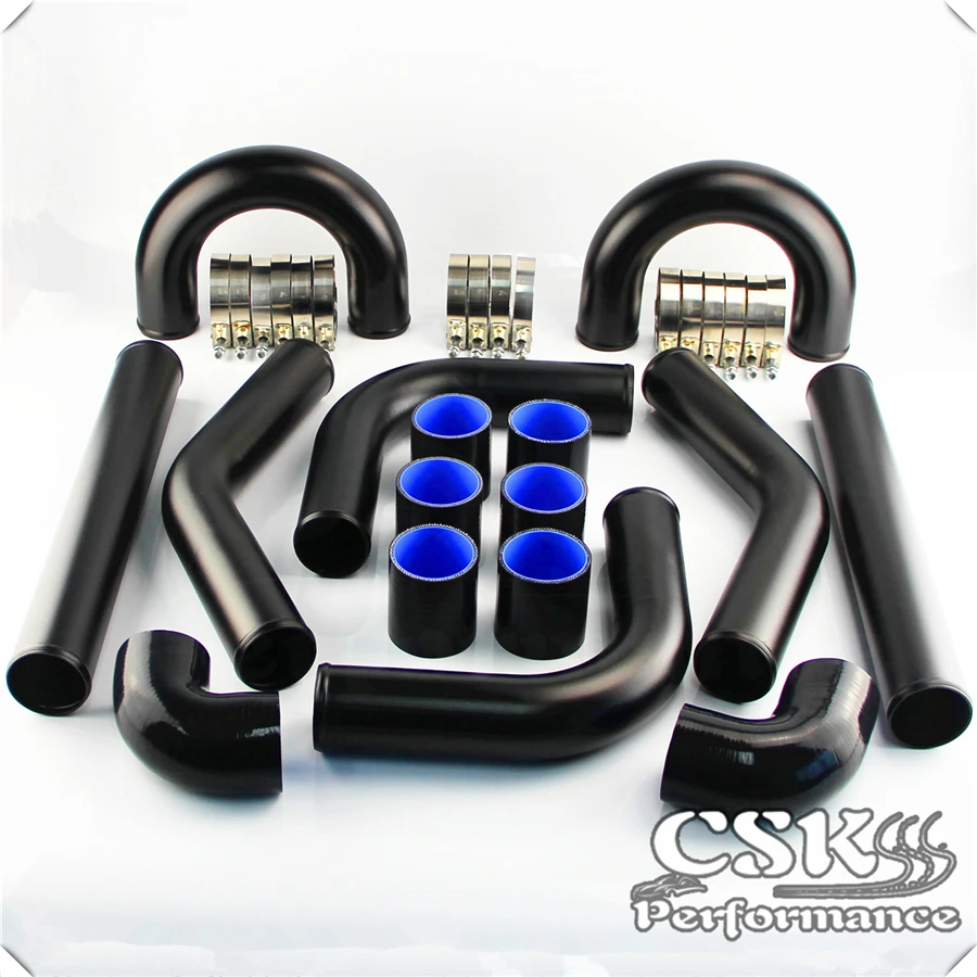 8 Pcs Universal 2.5" 63MM Aluminum Piping kit Turbo Boost Intercooler Pipe Black
8 Pcs Universal 2.5" 63MM Aluminum Piping kit Turbo Boost Intercooler Pipe Black