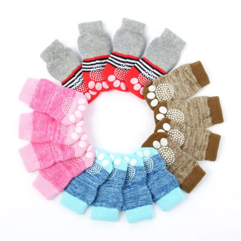4pcs Pet Dog Knit Socks Pattern Printed Non-slip Cotton Socks Paws Cover Warm Shoes S M L XL
4pcs Pet Dog Knit Socks Pattern Printed Non-slip Cotton Socks Paws Cover Warm Shoes S M L XL