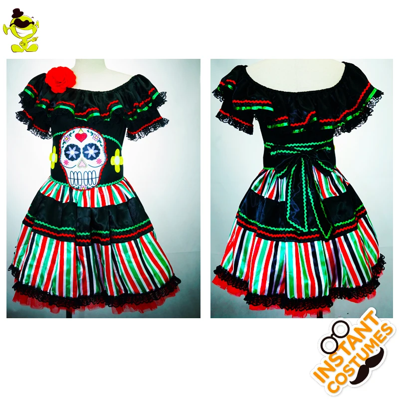 Women Colorful Skeleton Costumes Scary Skull Printed Halloween Party Cosplay Fancy Dress Adult Women Skeleton Sexy Dress Costume
Women Colorful Skeleton Costumes Scary Skull Printed Halloween Party Cosplay Fancy Dress Adult Women Skeleton Sexy Dress Costume