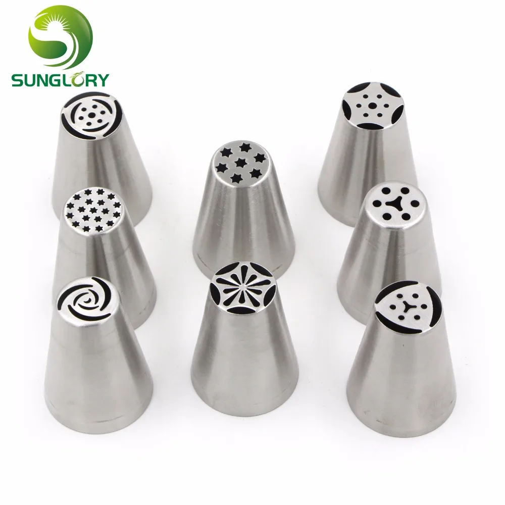 Small Size Russian Tulip Nozzles Flower 8PCS Stainless Steel Icing Piping Nozzles Cupcake Pastry DIY Cake Decorating Tips Set
Small Size Russian Tulip Nozzles Flower 8PCS Stainless Steel Icing Piping Nozzles Cupcake Pastry DIY Cake Decorating Tips Set