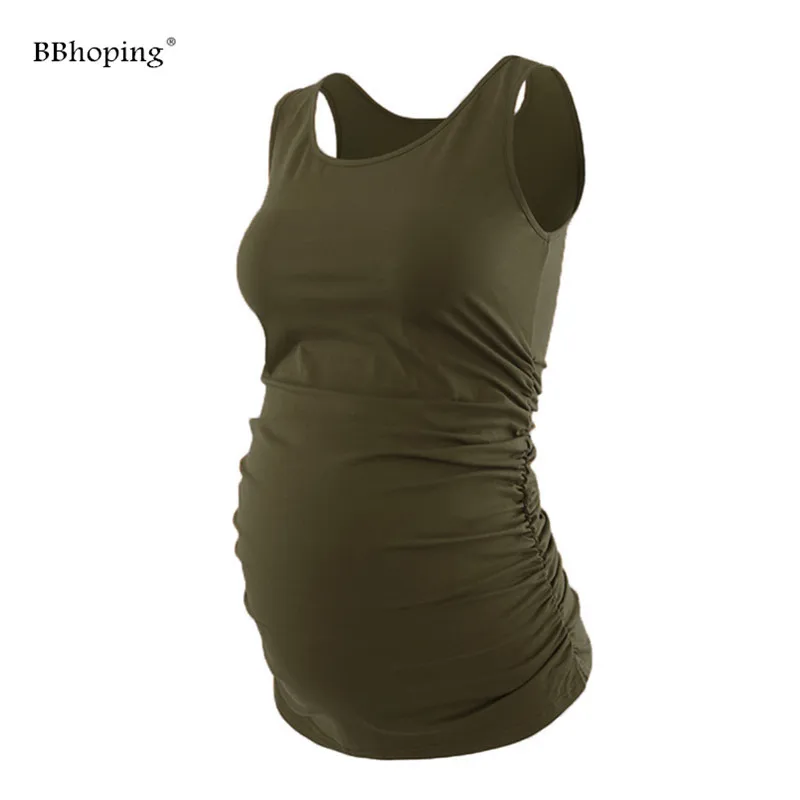 Maternity Clothes Flattering Side Ruching Pregnancy Tops Cotton Tank Top Tees For Pregnant Women Maternity T-shirt sleeveless
Maternity Clothes Flattering Side Ruching Pregnancy Tops Cotton Tank Top Tees For Pregnant Women Maternity T-shirt sleeveless