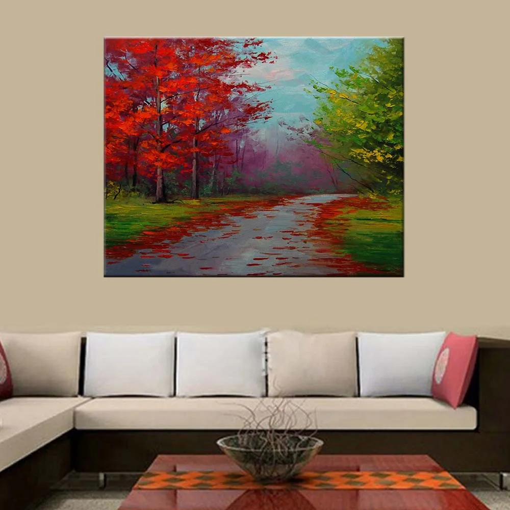 Hand Painted Abstract Forest Road Canvas Wall Oil Painting Abstract Colorful Landscape Picture Living Room Bedroom Home Decor
Hand Painted Abstract Forest Road Canvas Wall Oil Painting Abstract Colorful Landscape Picture Living Room Bedroom Home Decor