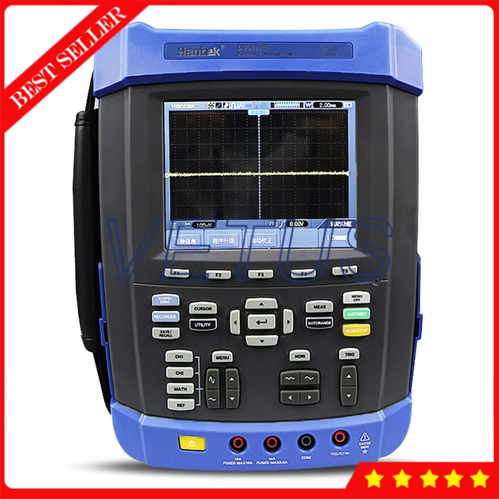 Handheld Oscilloscope 100MHz Digital USB Scopemeter with DSO8102E 6 in 1 6000 Counts DMM Function Generator Frequency Counter
Handheld Oscilloscope 100MHz Digital USB Scopemeter with DSO8102E 6 in 1 6000 Counts DMM Function Generator Frequency Counter