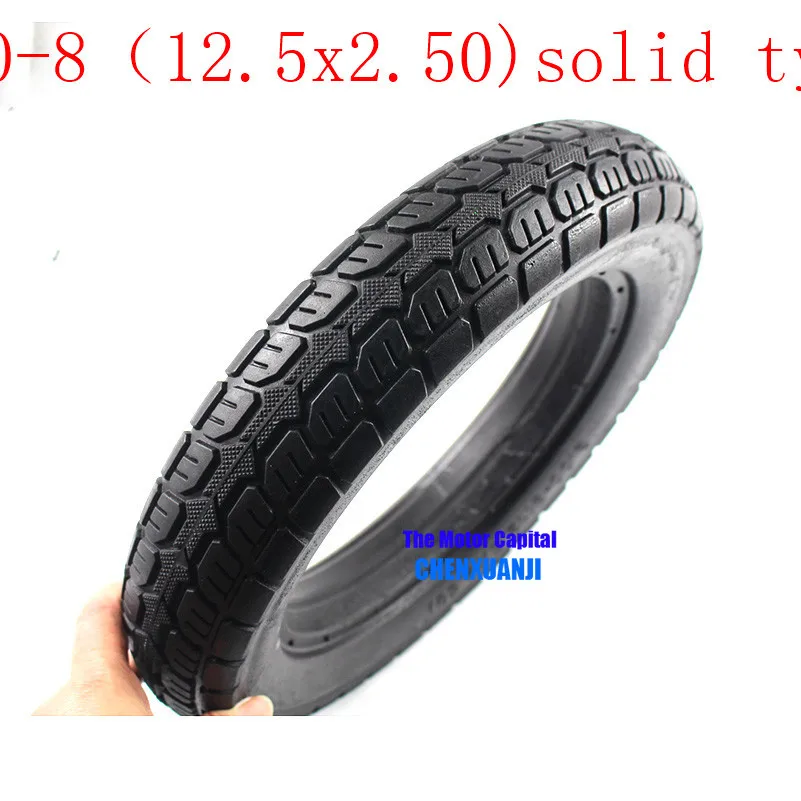 

3.00-8 12.5X2.50 Non-inflatable Full-solid tire rubber tyre for electric vehicle Electric tricycle wheel