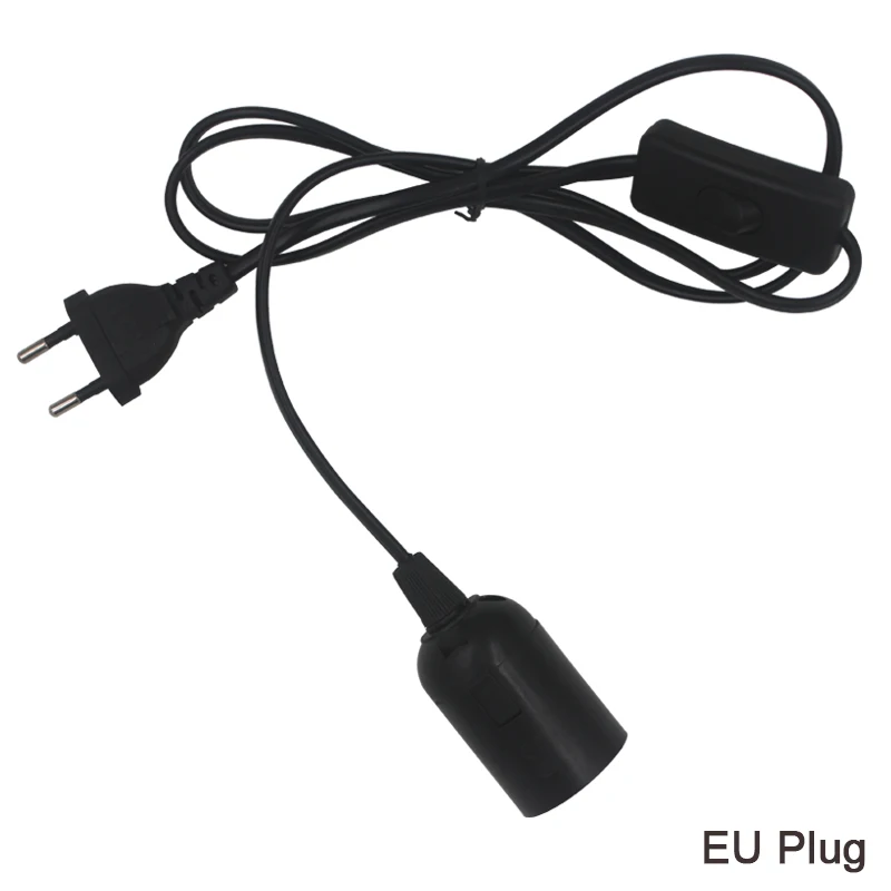 1.8m Power Cord Cable E27 Lamp Bases EU plug with switch wire for Pendant LED Bulb e27 Hanglamp Suspension Socket Holder
1.8m Power Cord Cable E27 Lamp Bases EU plug with switch wire for Pendant LED Bulb e27 Hanglamp Suspension Socket Holder