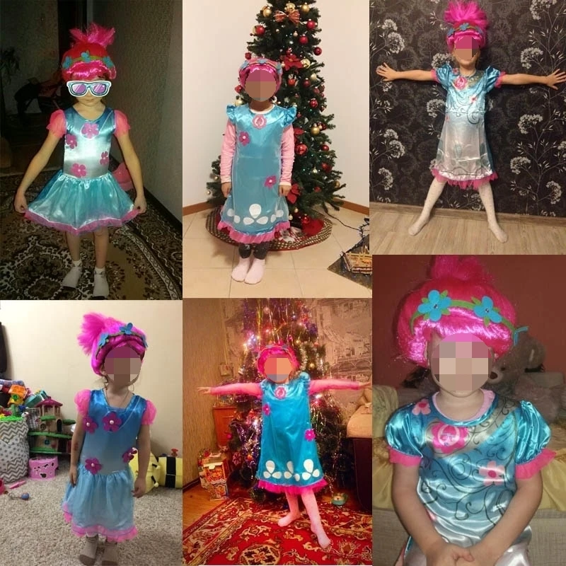 Trolls Wig dress Summer Costumes For Girls Halloween Christening Wedding dresses Moana clothes Children Vaiana Party vestidos
Trolls Wig dress Summer Costumes For Girls Halloween Christening Wedding dresses Moana clothes Children Vaiana Party vestidos
