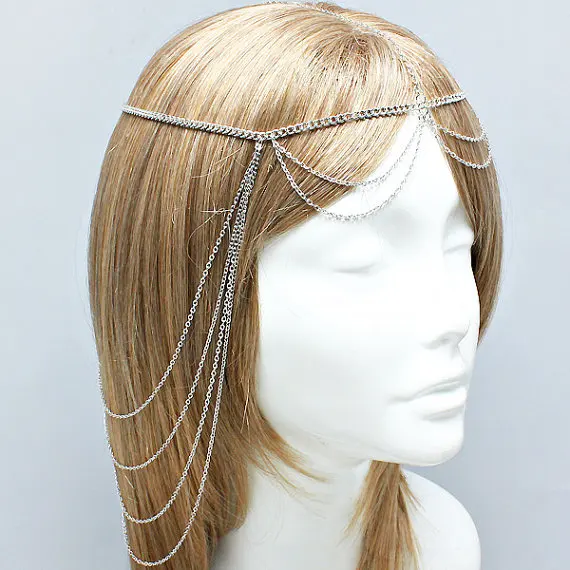 Женская цепочка для волос в стиле Бохо|hair jewelry chain|head chainchain hair |