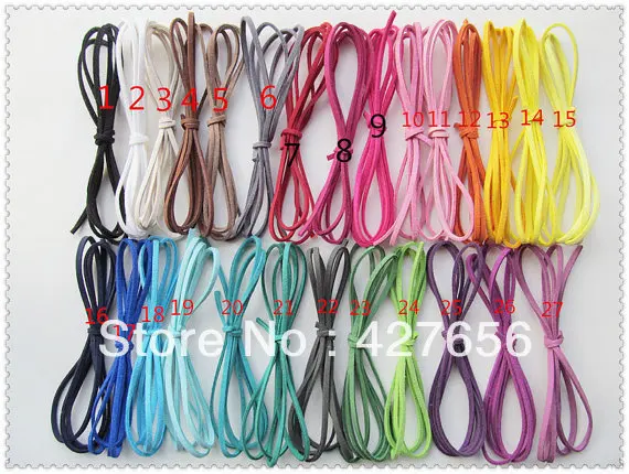 20 yards 3mm (27 Colors) Korea Faux Suede Leather Cord String Rope,Premium Cashmere Suede,Necklace&Bracelet Cord,DIY Jewlry
20 yards 3mm (27 Colors) Korea Faux Suede Leather Cord String Rope,Premium Cashmere Suede,Necklace&Bracelet Cord,DIY Jewlry