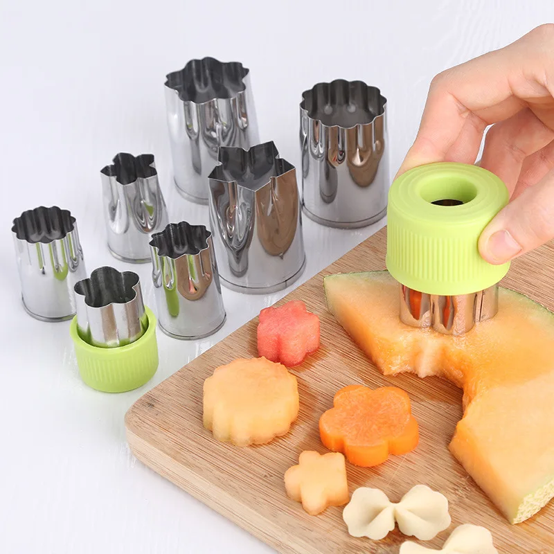 9PCS Vegetable Cutter Shapes Set Flower Star Cartoon Fruit Mold Decorating Tools for Cookies Decoration Kids Baking Supplies
9PCS Vegetable Cutter Shapes Set Flower Star Cartoon Fruit Mold Decorating Tools for Cookies Decoration Kids Baking Supplies
