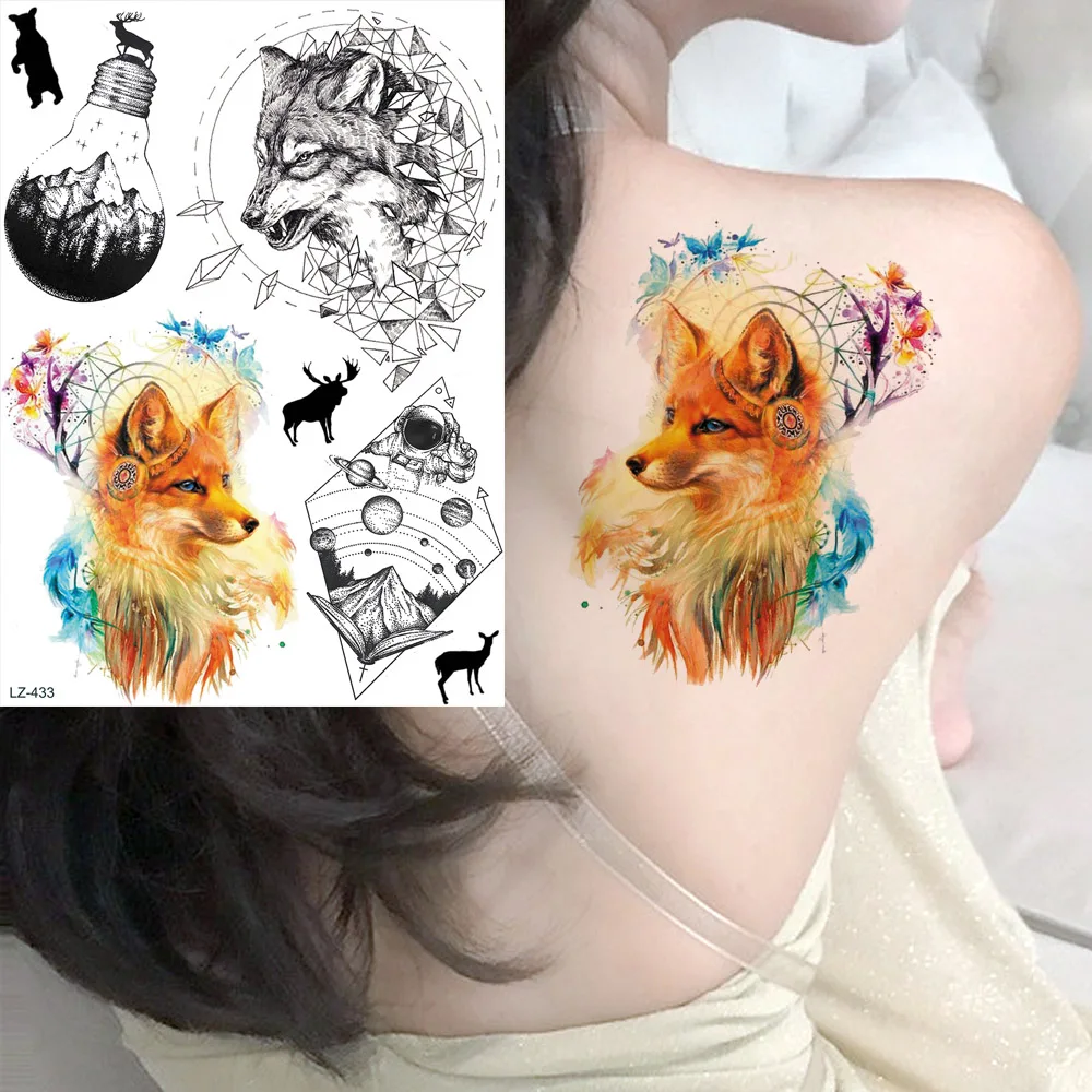 Водостойкие тату-наклейки Flash Fox Neck, Ловец снов, геометрический волк, Мужская татуировка на руку, временная черная Вселенная, тату на заказ
Водостойкие тату-наклейки Flash Fox Neck, Ловец снов, геометрический волк, Мужская татуировка на руку, временная черная Вселенная, тату на заказ