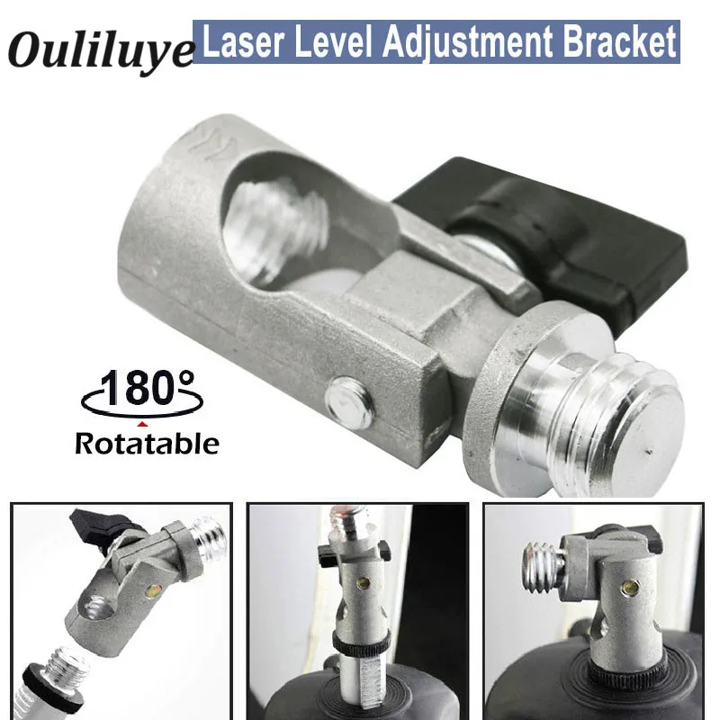 Dual Slope Adjustment Bracket Rod Laser Level Tripod adapter Angle Tripod Rotary Joint Rotatable Tool Laser Level Accessories
Dual Slope Adjustment Bracket Rod Laser Level Tripod adapter Angle Tripod Rotary Joint Rotatable Tool Laser Level Accessories