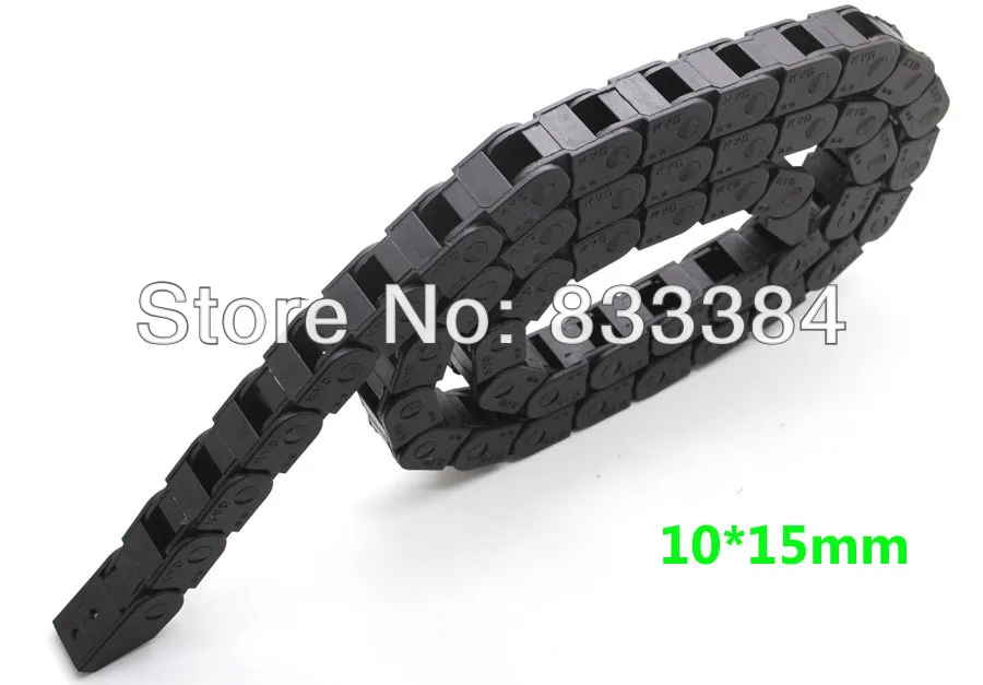 

2pcs Cable drag chain wire carrier 10x15 length 1000mm/1M/1meter with end connectors free shipping