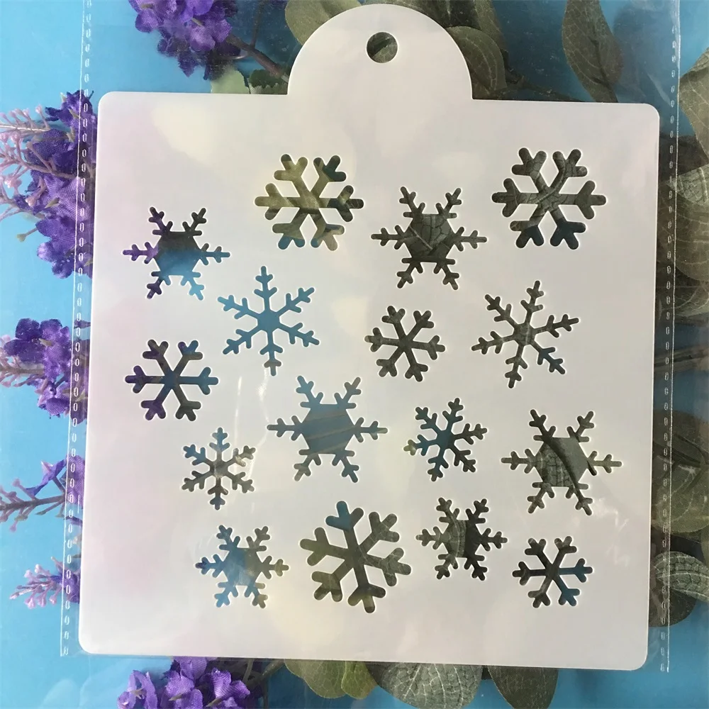 15cm Snowflake DIY Layering Stencils Painting Scrapbook Coloring Embossing Album Decorative Template
15cm Snowflake DIY Layering Stencils Painting Scrapbook Coloring Embossing Album Decorative Template