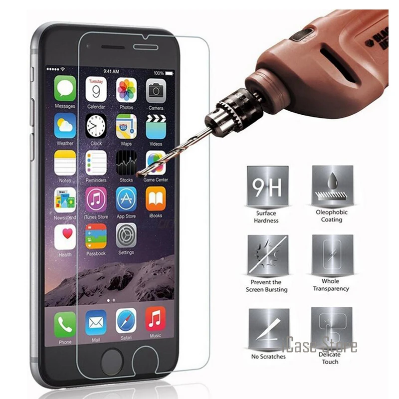 2.5D 9H Премиум Закаленное стекло для iPhone 7 6 S 5 5S SE 4 4s 6Plus Plus iPod touch защитная пленка