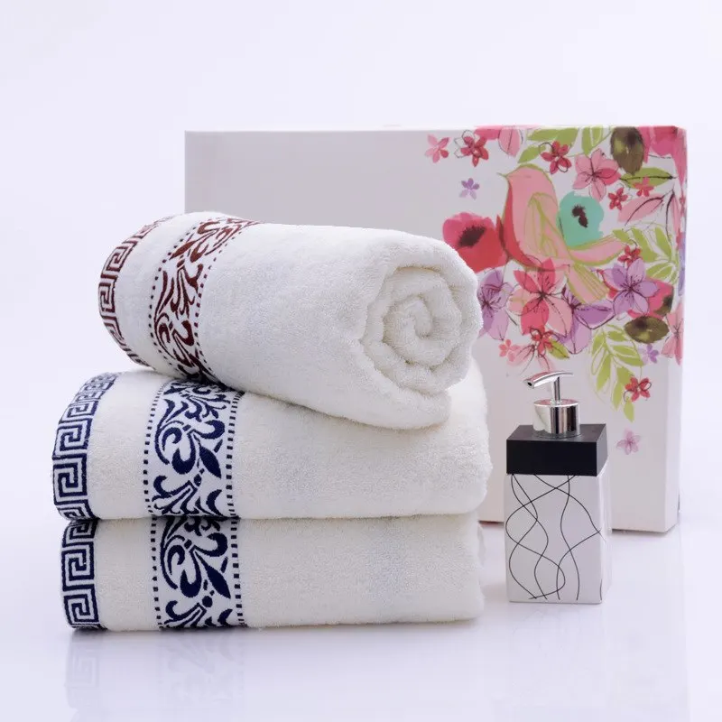 3-Pieces Floral Pattern Cotton Towel Set Bathroom Super Absorbent Bath Towel Face Towels U1236
3-Pieces Floral Pattern Cotton Towel Set Bathroom Super Absorbent Bath Towel Face Towels U1236